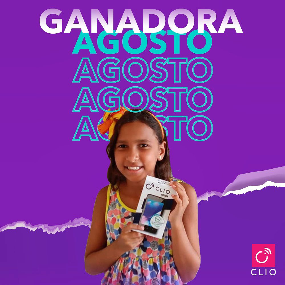 clio_digital's tweet photo. GANADORA del mes de Agosto!! Feliciten a esta linda ganadora y recuerden, TU podrías ser el próximo 💜

#clioneo4 #instagram #ganadora #NuevaEsparta #telefono #android #smartphone #clioactivo https://t.co/f2MIm4KXev