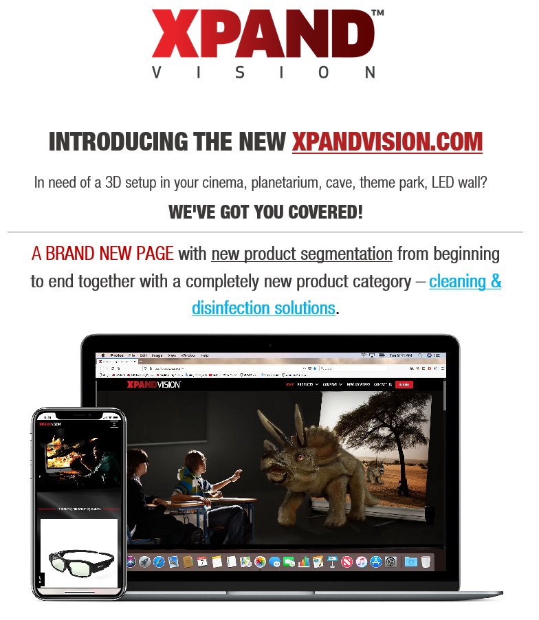 xpandvision's tweet photo. 📢INTRODUCING THE NEW https://t.co/IeSZJ97Qfa! 📢
Check it out --> https://t.co/5EFal03mSi
✅ New products
✅ New 🆒 look
✅ User friendly search engine

#new #websitelaunch #cinema #cleaning #disinfection https://t.co/3E0BldnuDC