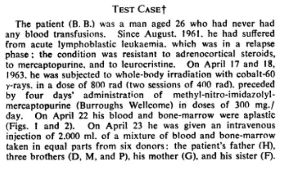 In 1958, French oncologist, Georges Mathé performed  #BMT on 6 Yugoslav engineers that were exposed to radiation during a nuclear reactor incident. None survived. In 1963, he was able to carry out the first allogeneic  #BMT, using 6 donors for 1 recipient showing donor chimerism.