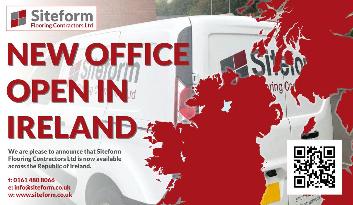 siteform_f's tweet photo. https://t.co/i9y4sixCvJ are excited to announce the opening of our new office in Ireland.
#flooring #flooringcontractor #siteform #siteformireland https://t.co/CDfJaA1WRZ