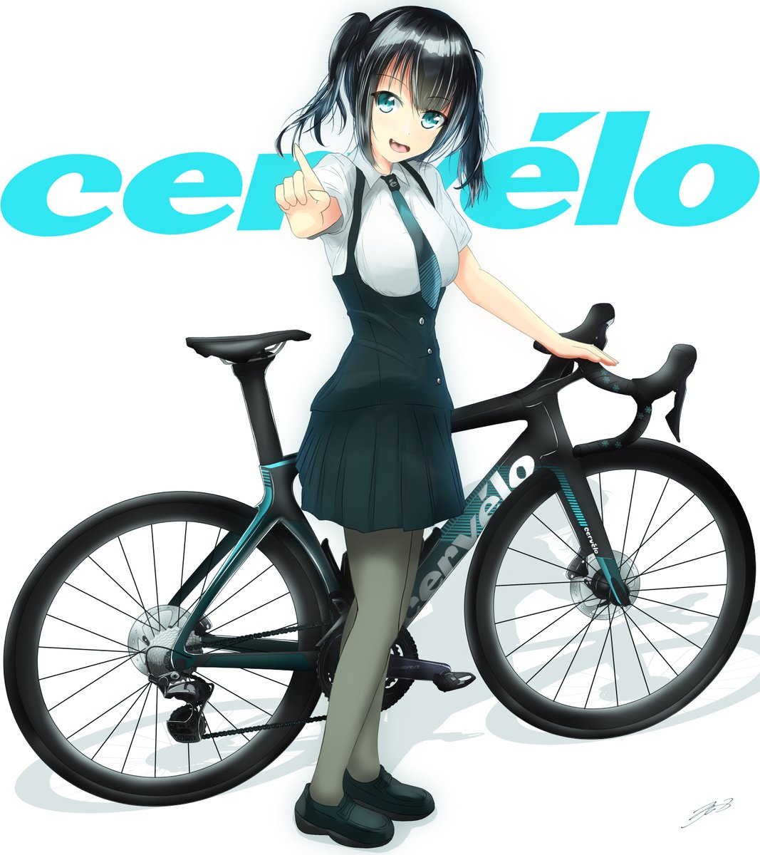 ひいらぎ ゆき Al Twitter 海野 海蘊 Road Mi1870 さんの Cervelo S5 とその擬人化ちゃんを描かせていただきました 擬人化ちゃんのキャラデザはりょうちん R Y O O O O さんです とてもかわいいです イラスト ロードバイク Cervelo 擬人化 T Co