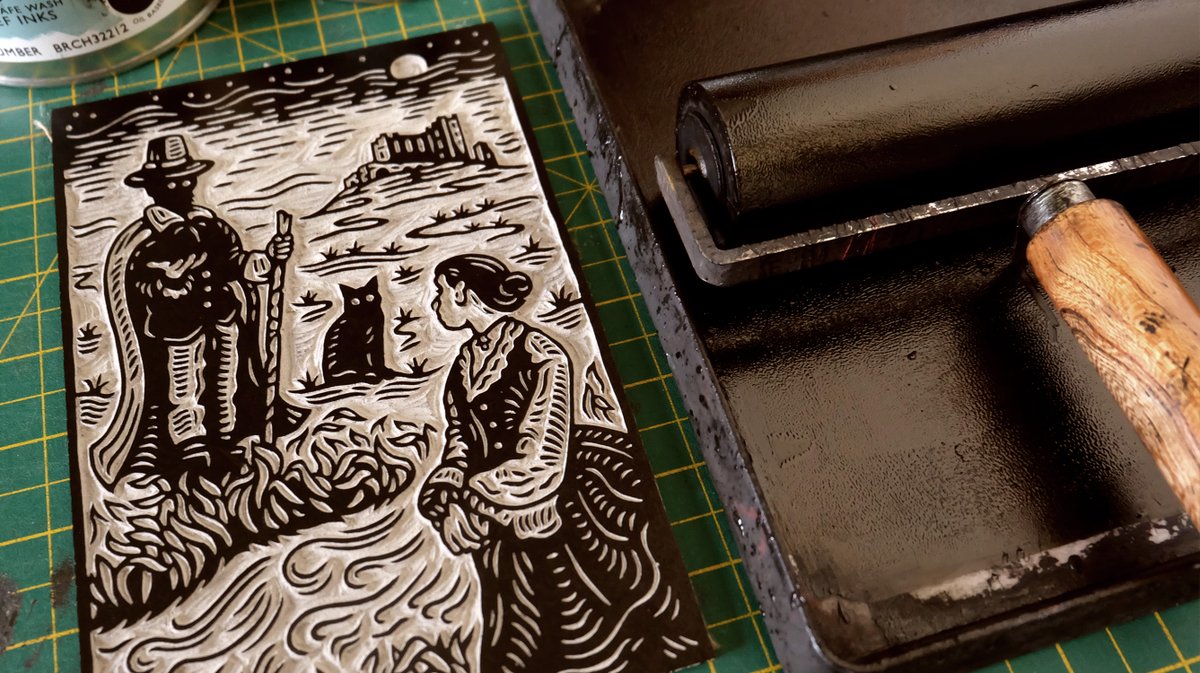 Slippery_Jack's tweet photo. Friday Unbound plug!
I have a book! It's an anthology of vintage Folk Horror stories, featuring the likes of M.R. James, Robert Aickman, Shirley Jackson, and Robert Louis Stevenson. Fully illustrated with 23 original spooky lino prints...
Pre-order here - https://t.co/P1hGK7xTdV https://t.co/iDK8Ld5KtC