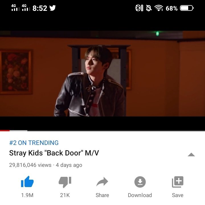 9:52 PM KST— 29,816,046 viewsSTAY AT THE BACKDOOR 35M @Stray_Kids   #StrayKids   #스트레이키즈