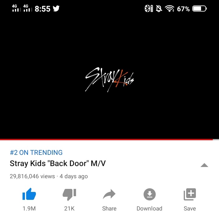 9:52 PM KST— 29,816,046 viewsSTAY AT THE BACKDOOR 35M @Stray_Kids  #StrayKids  #스트레이키즈