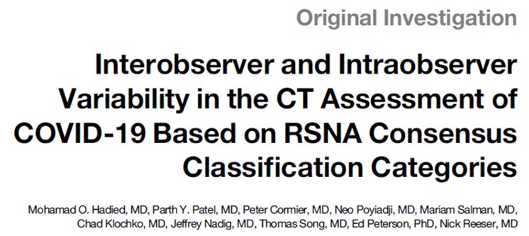 Congratulations to our outstanding team of Henry Ford residents and faculty on their most recent #COVID19  publication in <a href="/AcadRadiol/">Academic Radiology</a> 

doi.org/10.1016/j.acra…