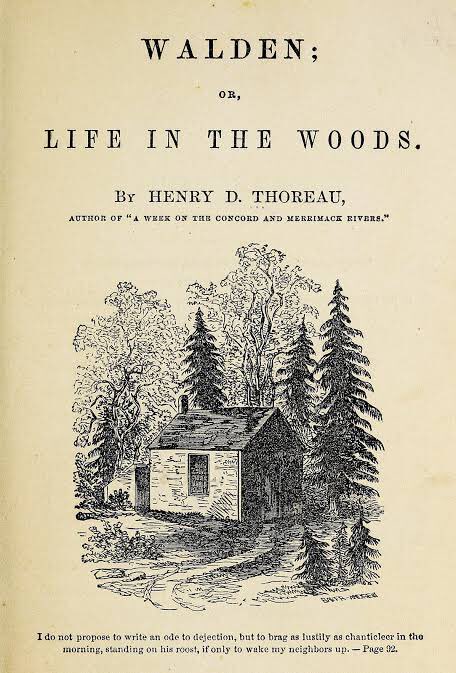Thoreau’s ‘Walden; or, Life in the Woods’, is an assemblage of sustained thinking about life in a rural setting, deeply felt psychological insights amidst everyday life and some sharp criticisms of the society around him, inspired by hindu vedantic principles.