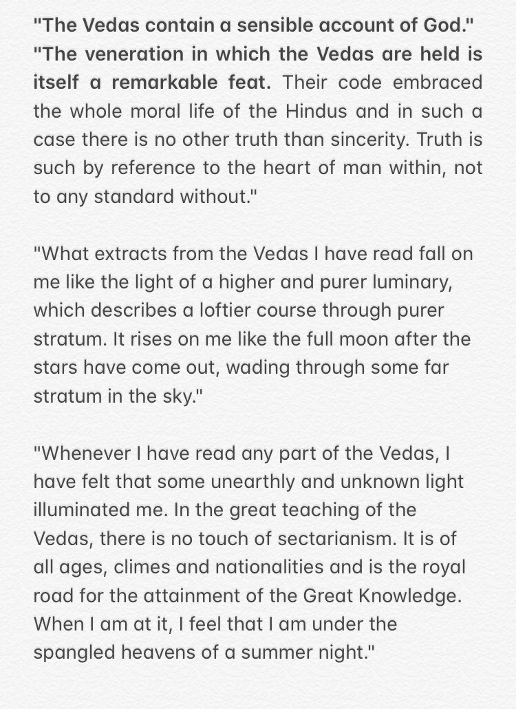Thoreau’s journals often extolled the “Great Knowledge” that the Vedas provided, which was based on sublimity, purity, fairness, and universal vision, as evidenced in the following excerpts: