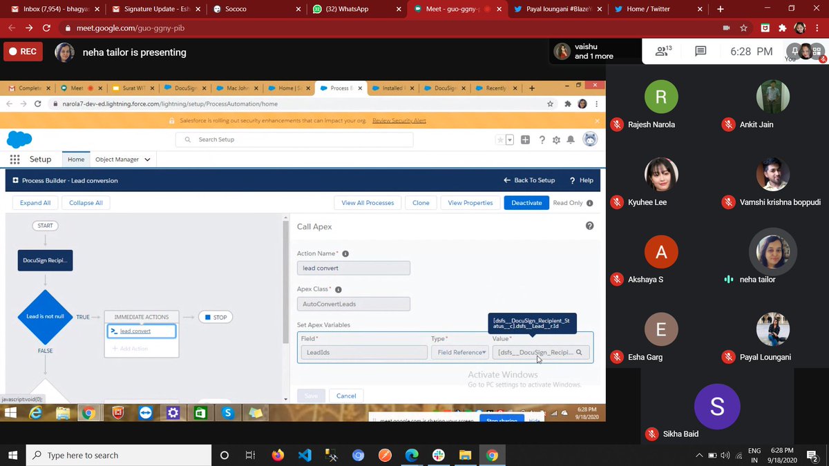 sfdcbhagyashree's tweet image. #FunLearnDocuSales
@SikhaBaid @TrailblazerEsha @salescloud @salesforce @SuratWIT_SFUG @NehaTailor7