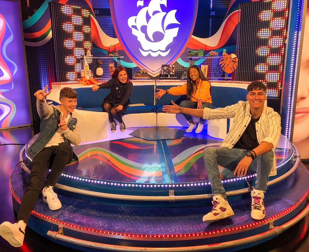 Studio71UK's tweet photo. The man himself @Adam_byt enjoying filming his first EVER live show on Blue Peter on CBBC - available on BBC iPlayer now 🎊
#adambeales #cbbc #bluepeter #bluepeterpresenter #adambyt #presenter #creatormanagement https://t.co/qr2njRq6oz