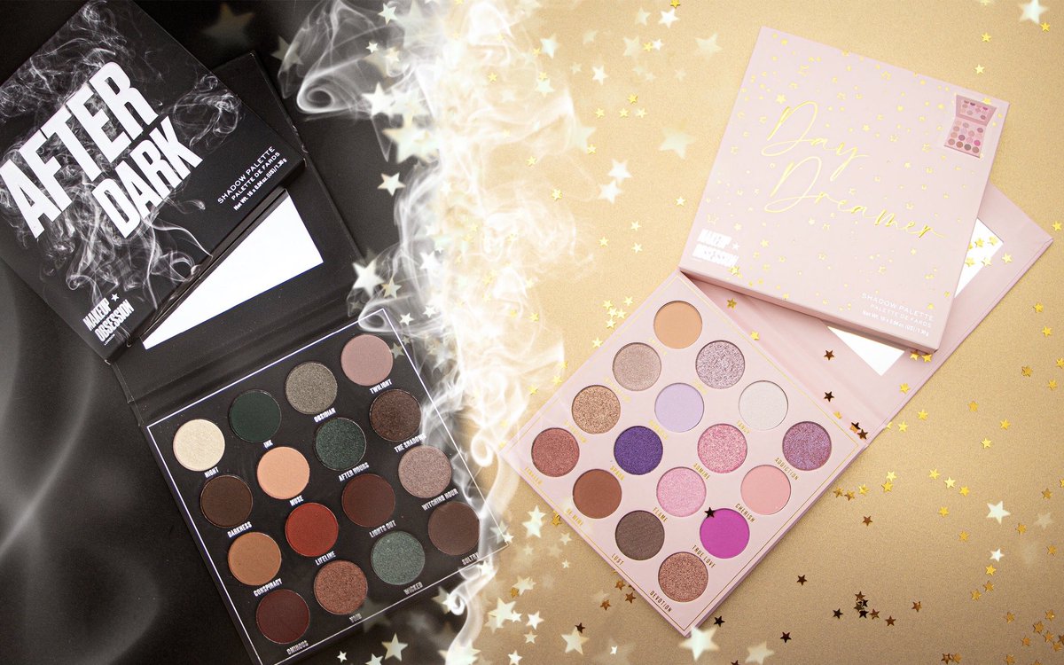 ⚡️ 2 NEW eyeshadow palettes have just dropped on revolutionbeauty.com ⚡️ After Dark 🖤 &amp; Daydreamer 💫 Which one is your fave? 💜 bit.ly/31WoE9z