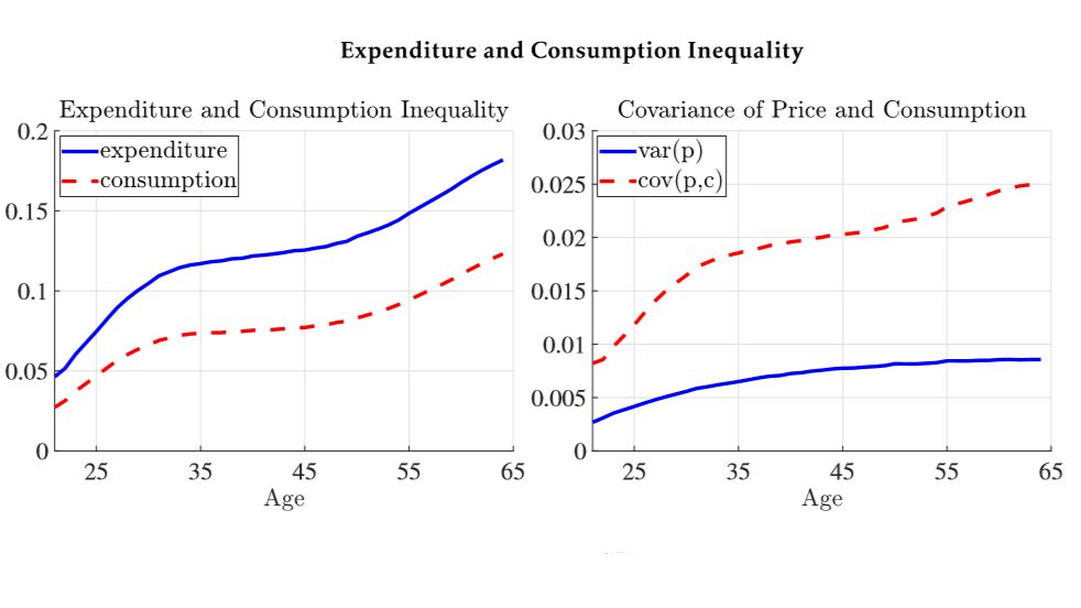 BIS_org's tweet photo. The increase in #consumption #inequality is about 30% lower than the increase in #expenditure inequality over one's life-cycle https://t.co/5MzPccgXuV https://t.co/MEmLWAvNYj
