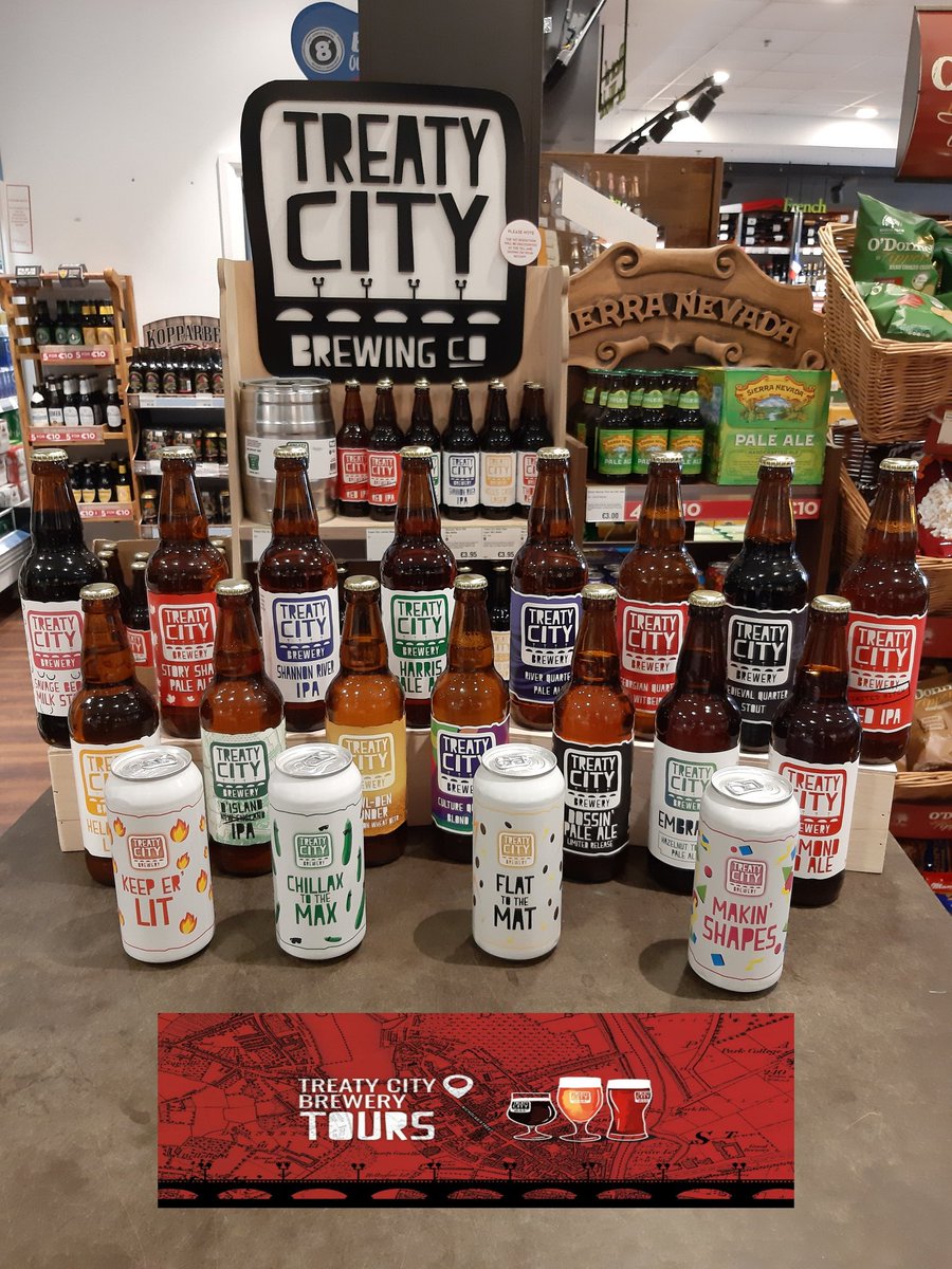 obrienslimerick's tweet photo. Would you like to get your hands on 19 different @TreatyCityBrew #Craftbeers and 4 tickets for the brewery tour? all you need to do is tag 4 friends who you would share them with and retweet this post to be in with a chance #Limerick #treatybeer #competition https://t.co/tGjlaAXqKp