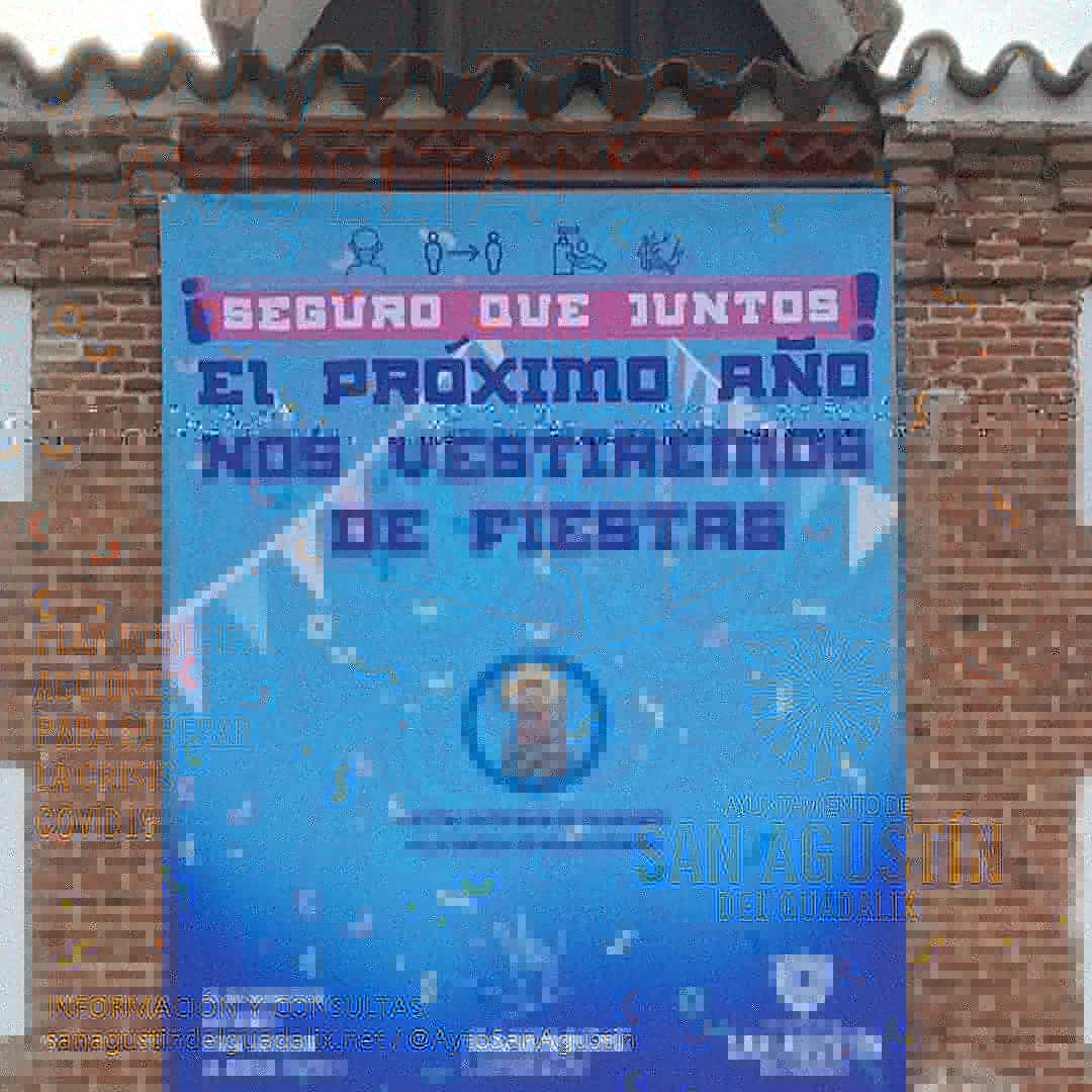 Feliz día, vecinos de <a href="/AytoSanAgustin/">Ayto San Agustin</a>
Hoy es nuestro Día Grande, el día de nuestra patrona La Virgen de Navalazarza‼️
Cuidándonos, todos estaremos el próximo año disfrutando de este día. 
Que la Patrona interceda por su pueblo
VIVA LA VIRGEN DE NAVALAZARZA‼️
#xtixsanagus
#Cuidate