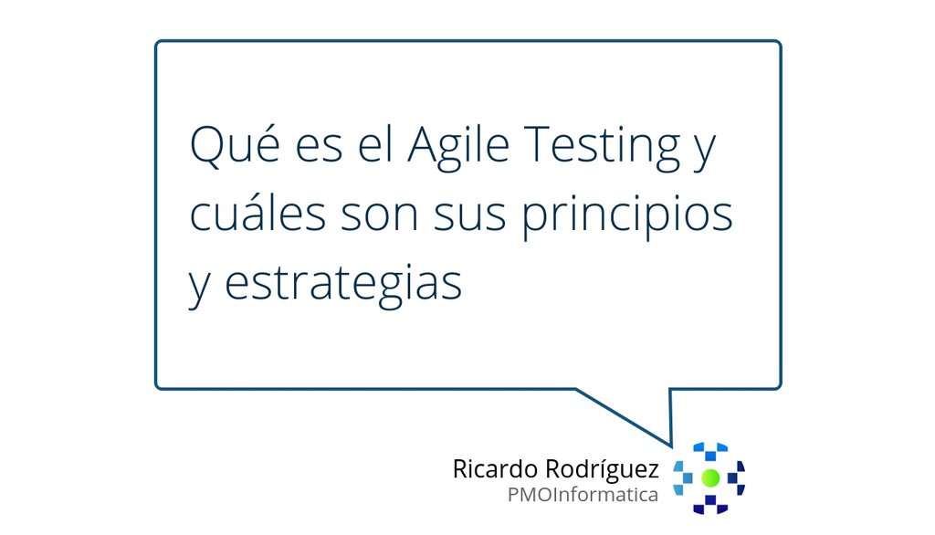 PMOInformatica's tweet image. Te compartimos un excelente artículo sobre los 4 cuadrantes del Agile Testing y como utilizarlo para planificar las puebas de software.
▸ lttr.ai/WtWZ
#Agile #Testing #BehaviourDrivenDevelopment
