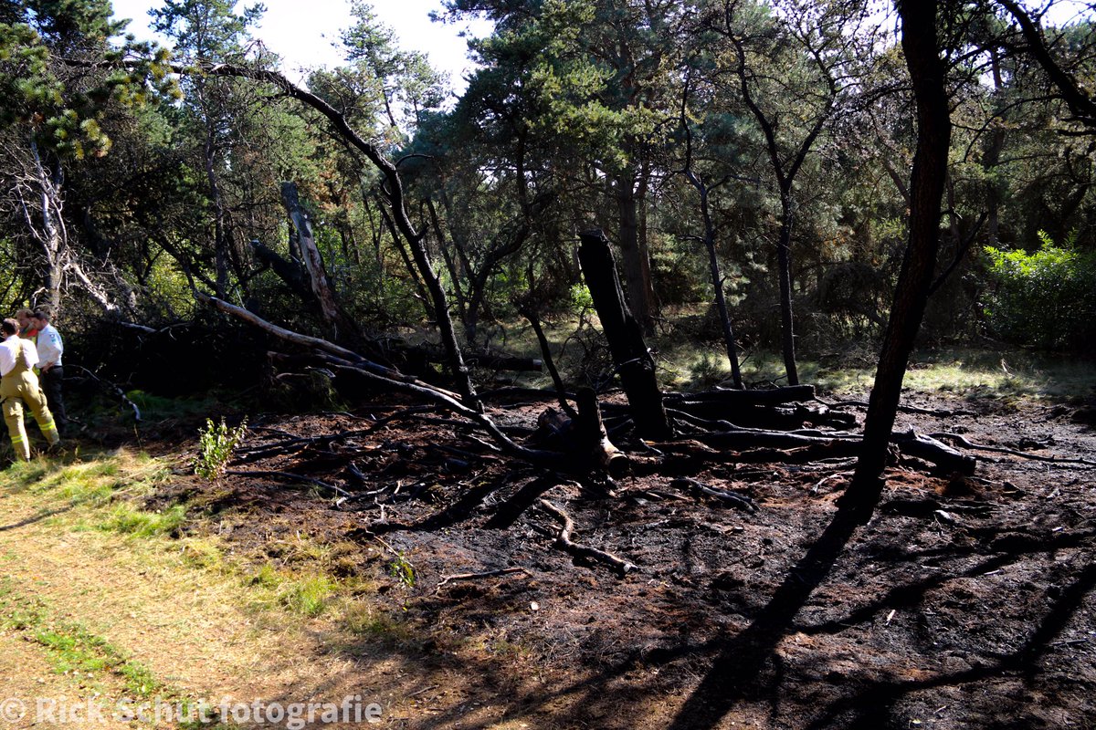 Melding brandweer Bosbergerweg Stroe inzake bosbrand