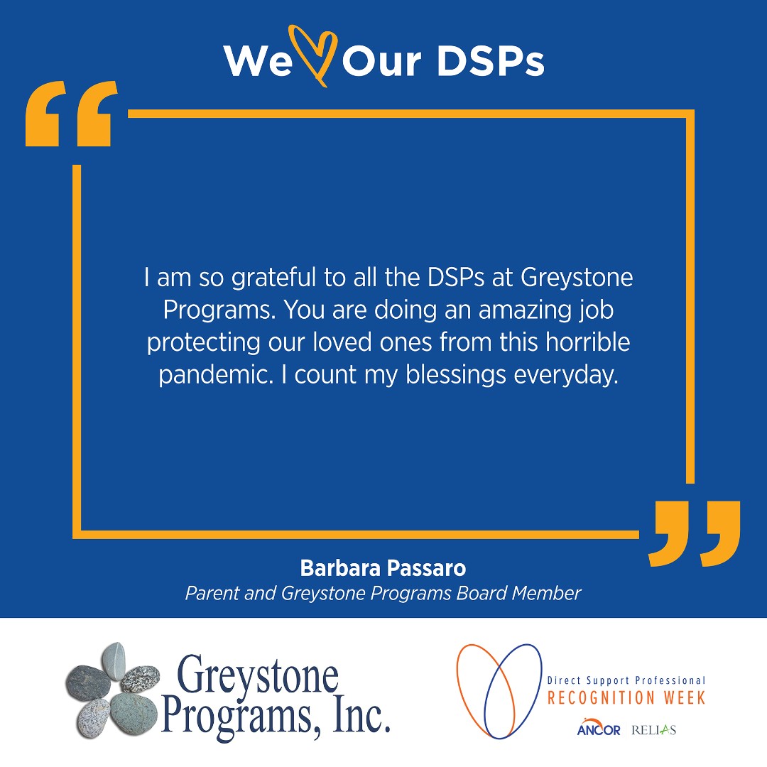 GreystonePrgrms's tweet photo. #DSPRW2020 #GreystoneStrong #NoGreystoneWithoutDSPs #BetterThanEver #ApplaudDirectSupport #ThankYou #ThinkDIFFERENTLY https://t.co/jSSA9NvAGk