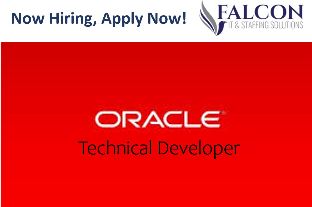 FalconITSS's tweet image. We are #HIRING 🛑 **Retweet it**
#OracleTechnicalDeveloper / Reston, VA
Must be a US Citizen to be considered (IAW Federal Contract Requirements) 
Salary: $130k
Apply: falconitss.com/wp-content/plu…
#OpenToWork #Tech #TechJobs #Oracle #OracleFinancials #IProcurement #IAssets #Jobs