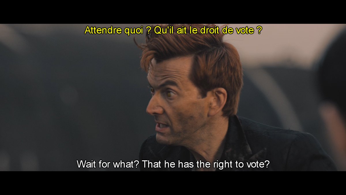 #51 In France, like in many countries, you get the right to vote once you turn adult at the age of 18. So this is really intelligent from the translator since they don’t want to have to kill *a kid*