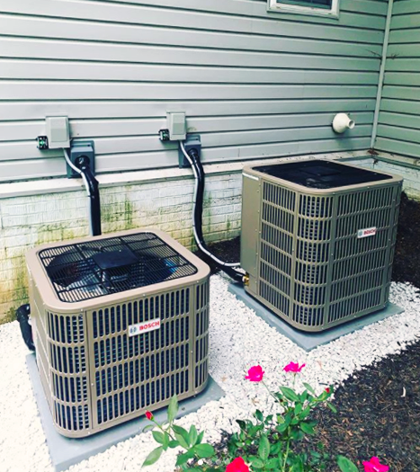 BoschHC_US's tweet photo. Another one! ☝️ "Dual Bosch changeout. Huge energy efficiency gains for this home 💪🏻" - Mullhausen Heating & AC Co. in Forest Hill, Maryland is our #ABCoftheWeek 2️⃣ IDS 1.0 heat pumps! #HVAClife #HVAC #HVACtech #heatpump https://t.co/fwjDuq5DiG