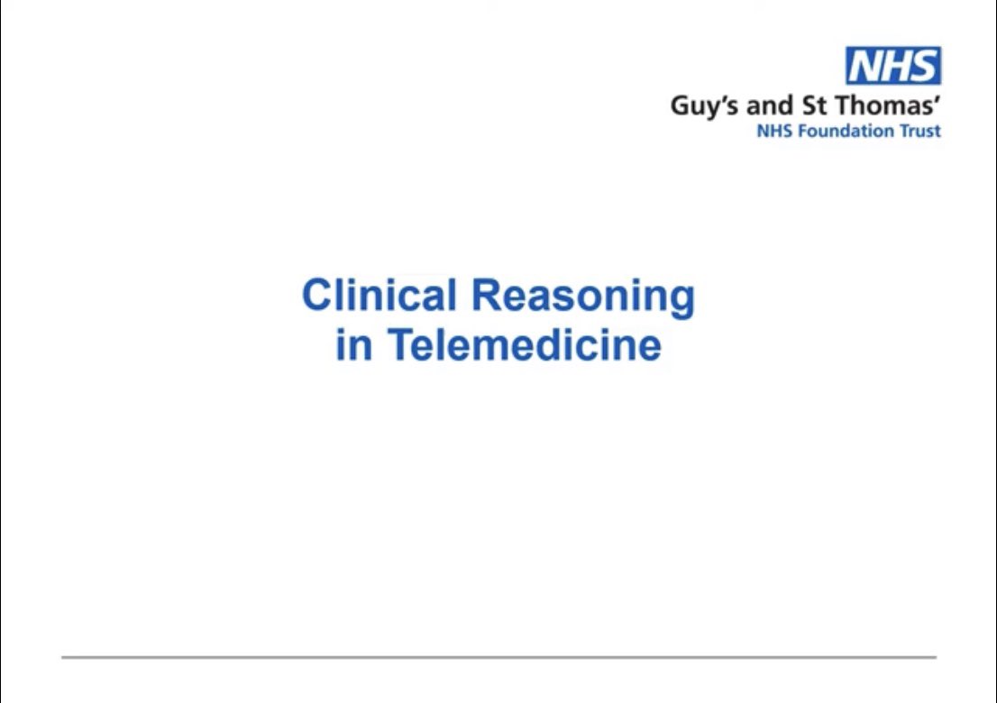 DigitalAhp's tweet image. Hot off the press: from the @GSTTnhs Integrated MSK physiotherapy virtual IST this afternoon. 

Clinical reasoning for #digitalphysios undertaking telemedicine. 

17 minutes long so grab a cuppa.
(thanks to @neiljlangridge and team for their prior work).

youtu.be/Jm-0YCQ8gwo