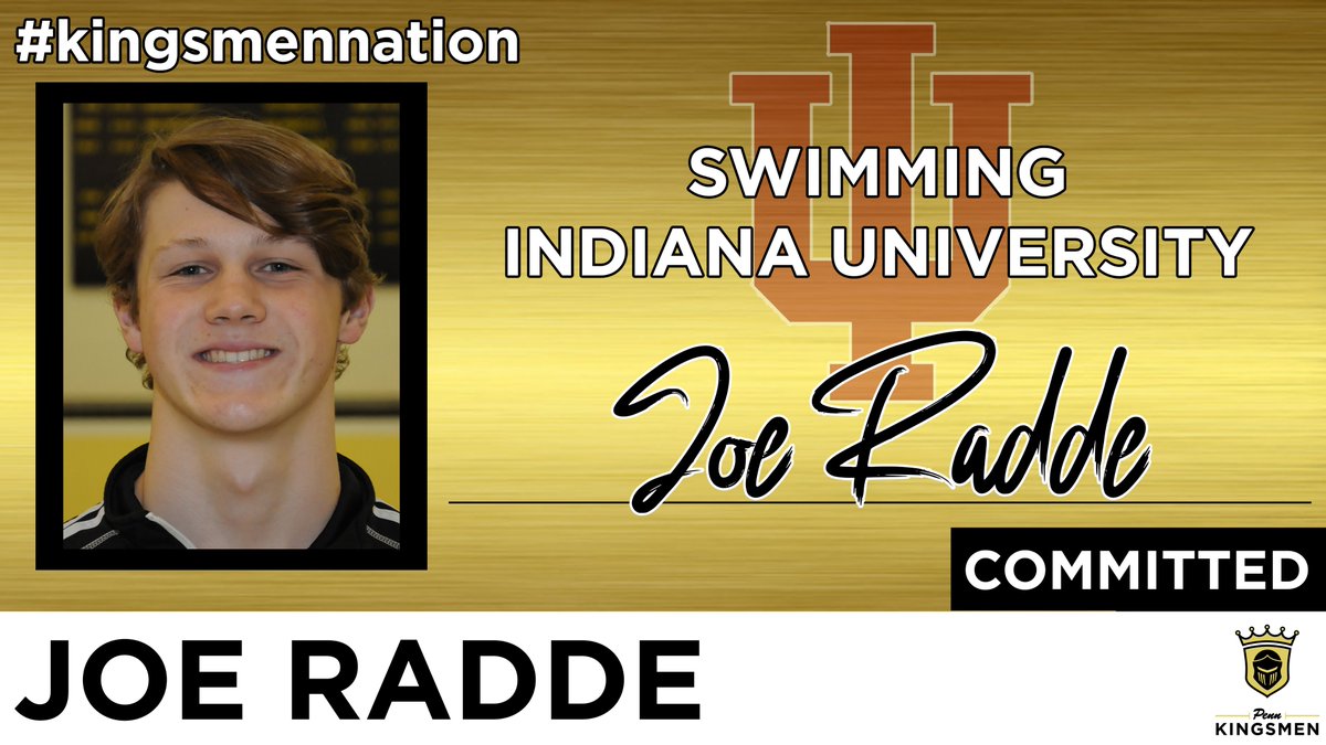 The_Pennant's tweet photo. Congrats to state champion swimmer Joe Radde of Penn on committing to swim at Indiana University. https://t.co/WODN4D8gma