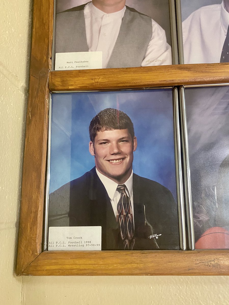 Tough not to smile when I get to see this guy in the hall right across from my classroom every day💛❤️🏴‍☠️#BestBrotherEver #1999 #YesImTomCrocksSister
