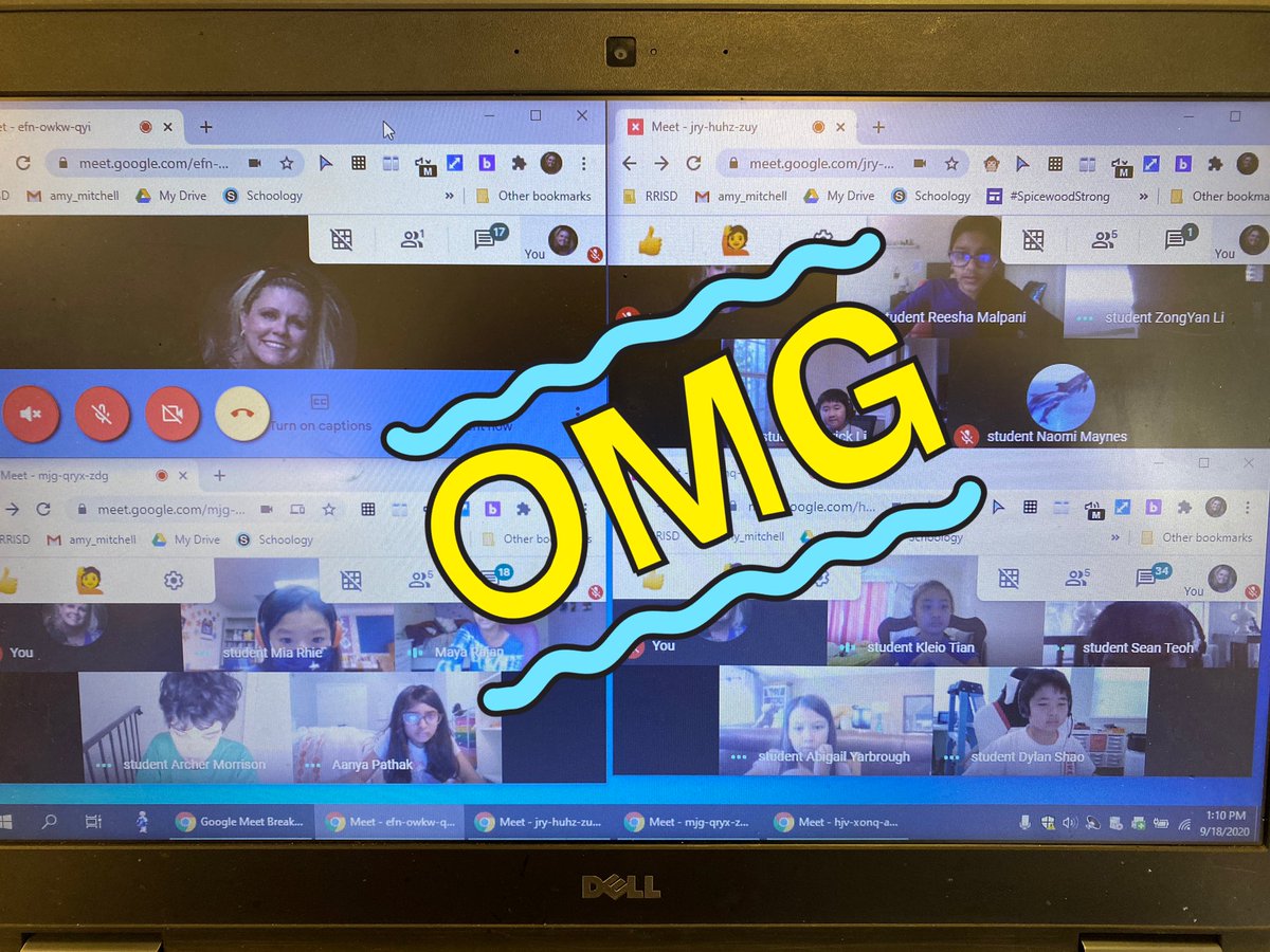 amyandermitch's tweet image. I did it! Breakout rooms in Google Meet!!!!! #collaborate #sharedthinking #smallvictories #virtualteaching @SpicewoodPYP