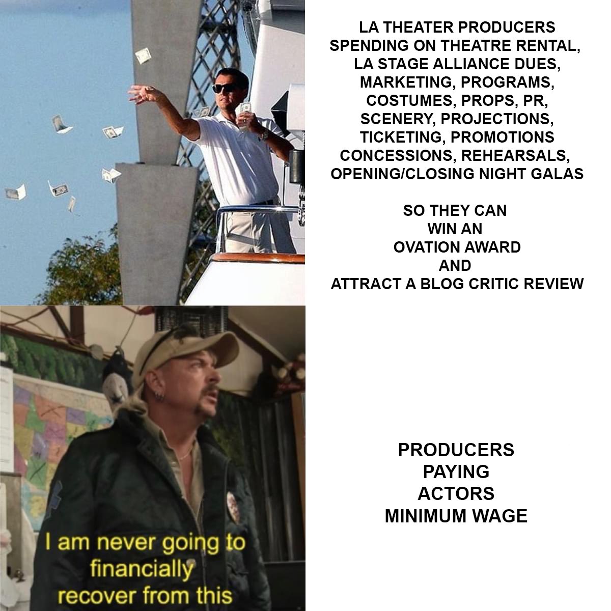 99Blacklist's tweet image. Paying your employees at least the minimum wage shouldn’t be so hard to grasp.  

#LAThtr #LAtheatre #TPLLA #AB5