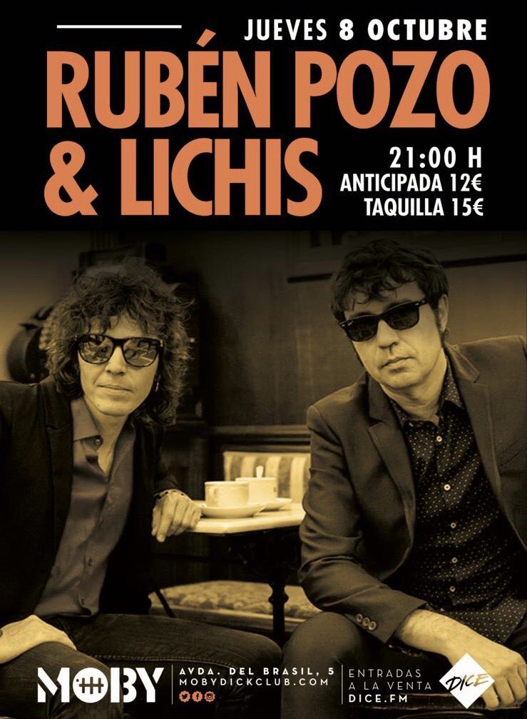 Despedimos el proyecto “Mesa para dos” el jueves 8 de octubre en la ⁦<a href="/MobyDickClub/">MobyDickClub</a>⁩ . Por recortes de aforo hemos distribuido las entradas en los dos días anteriores, para los cuales quedan tickets.
Martes 6 👉 link.dice.fm/uQwEFIfdM9
Miércoles 7👉 link.dice.fm/GfnruhjdM9