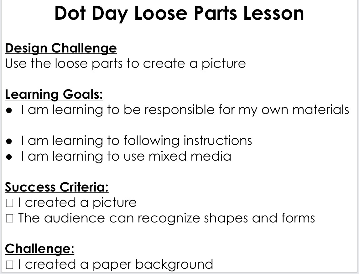 #DotDay Design Challenge: Using Mixed Media! What can you create using loose parts (buttons, beads, pebbles)? 
Volcanoes, beaches, solar systems, a menorah, and a water-drinking-one-eyed-cyclops!! 
@peterhreynolds