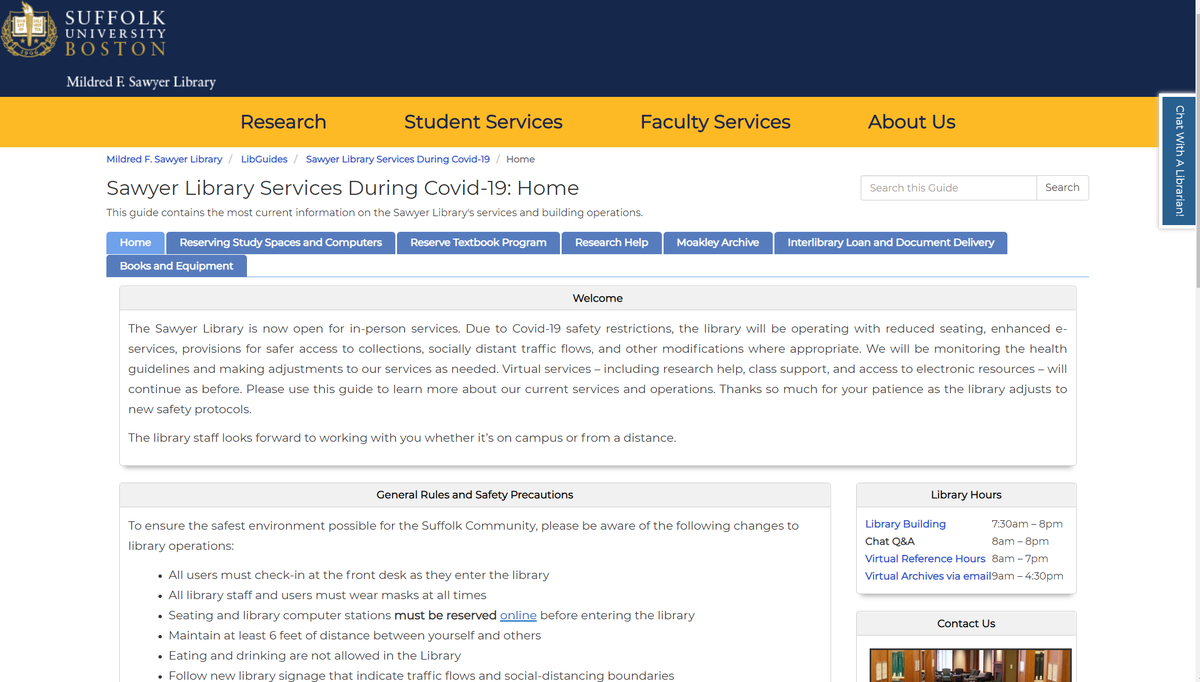 For information about current library services, check out this guide.  buff.ly/35PMvfJ