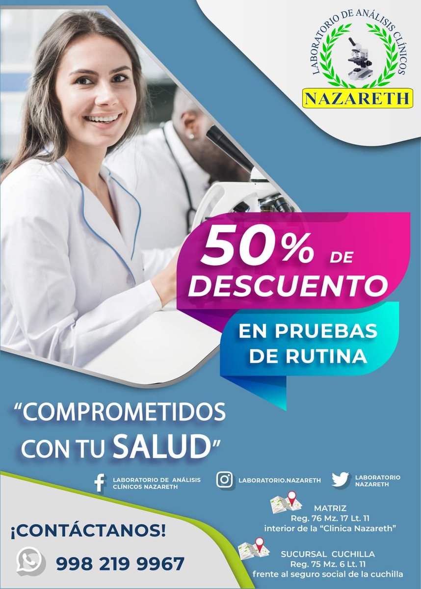 Lab_Nazareth's tweet image. #laboratorionazareth
#COVID__19