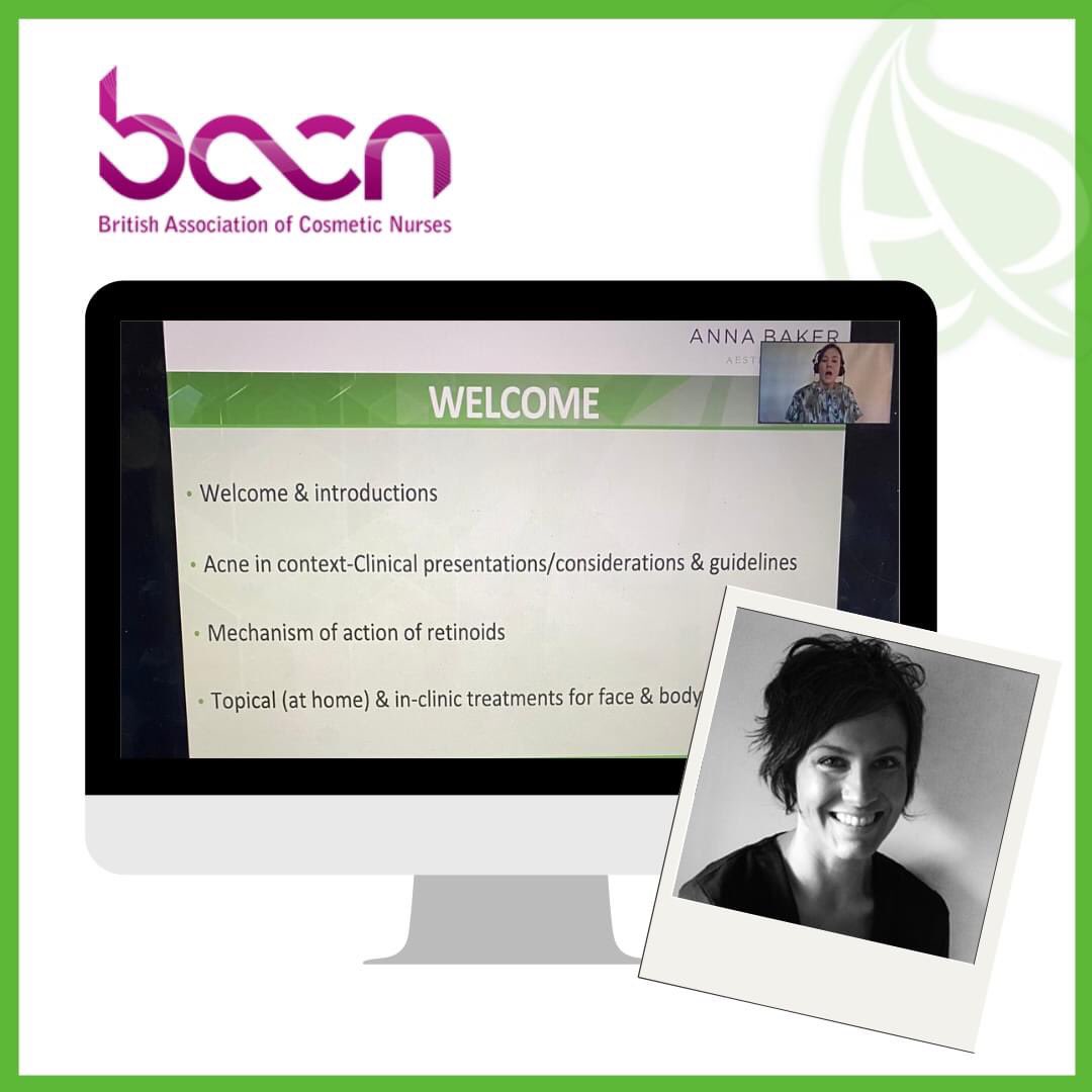 The wonderful <a href="/Anna32Baker/">Anna Baker</a> hosted an insightful webinar for the @BACNurses Digital Conference today. 

Her topic, 'understanding topical retinoids and their effectiveness in skin rejuvenation' featured <a href="/skinbetteruk/">SkinBetterUK</a> and <a href="/NeoStrataUK/">NeoStrata</a> 🌿💻

#AestheticSource #BACN