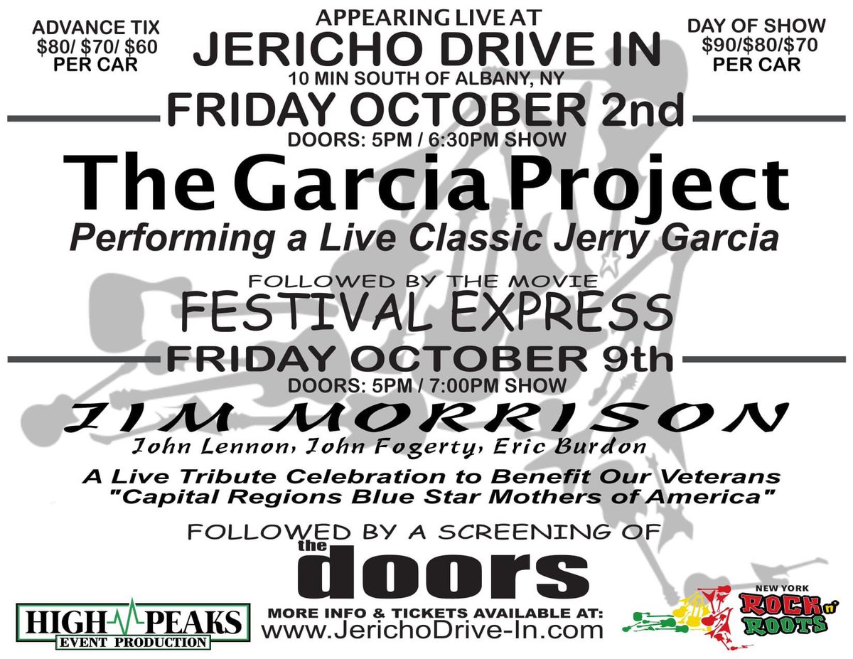 Just a heads up what you’re doing in October. #driveinconcert #livemusic #FridayVibes