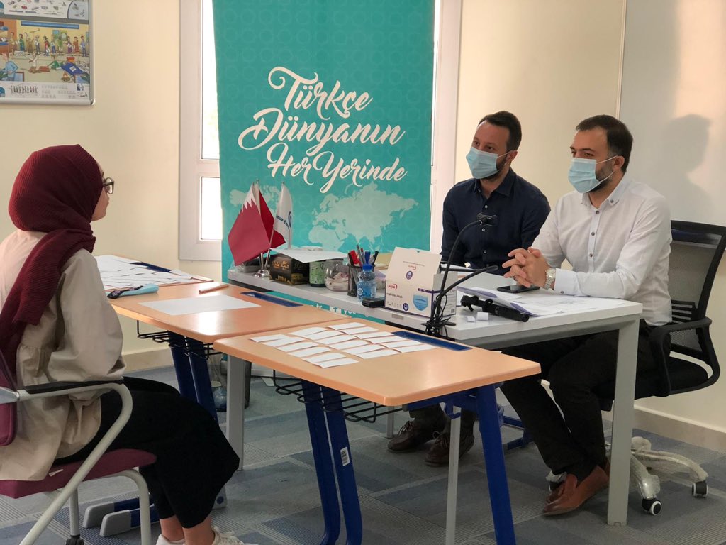 yeekatar's tweet photo. 2020 yılının Eylül dönemi #TürkçeYeterlikSınavı merkezimizde yapılmıştır. Doha’da sınava giren tüm adaylara başarılar dileriz.
#türkçeyeterliksınavı #sınav #türkdili #türkçe #learnturkish
#yeeorgtr #yeedoha https://t.co/3QCG1VtHik