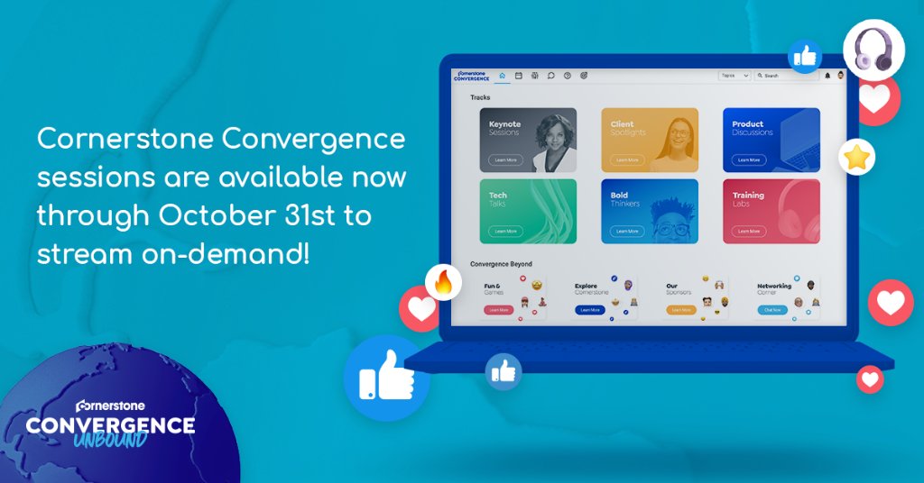 That's a wrap on Convergence Day 2! 🎉 Catch the day 2 recap at the link and access any sessions you might have missed (or want to play again) now through Oct. 31 on-demand! #CSODConf20 csod.info/32MJjjr