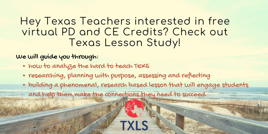 Experience Texas Lesson Study. A free PD offered by R13 in a virtual environment proven to enhance teacher's collective efficacy and increase student outcomes. See what Edutopia has to say: edut.to/2Z4SYwN?utm_ca…. Interested? bit.ly/38MCmir?utm_ca… #lessonstudy #texasschools