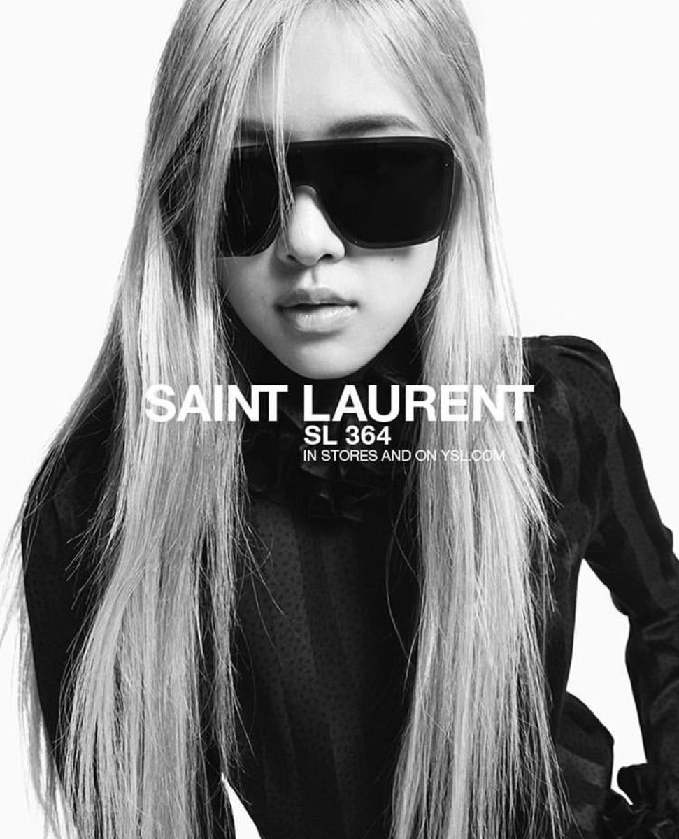 [IG] Eunice_keringeyewear update with #ROSÉ for Saint Laurent 2020 Eyewear collection.