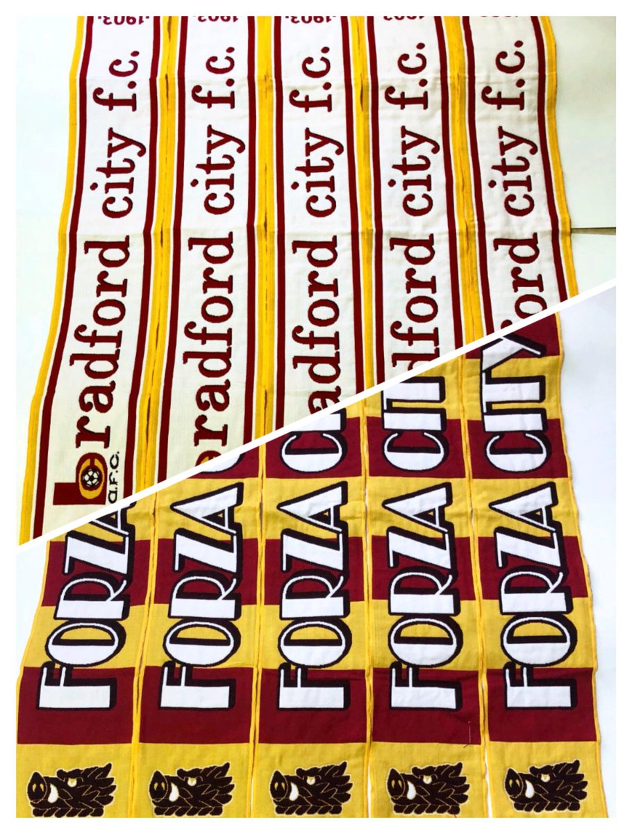 Roll up, roll up, get your continental style #bradfordcity scarves, two sexy designs DM me for details #bcafc