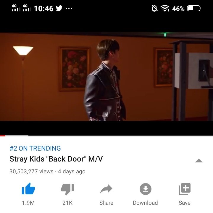 11:46 PM KST— 30,503,277 viewsSTAY AT THE BACKDOOR 35M @Stray_Kids  #StrayKids  #스트레이키즈