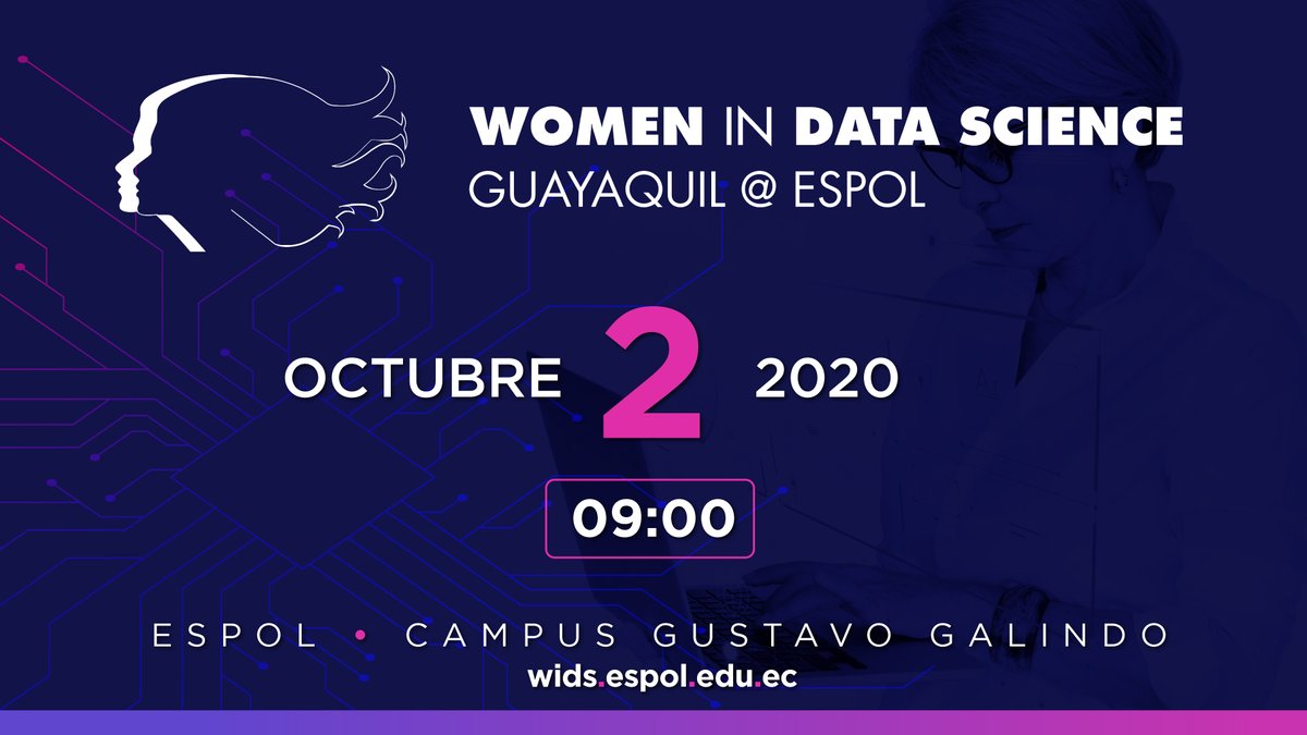 espol's tweet image. ¡Te invitamos a formar parte del evento #WiDSConference!

Tendrás la oportunidad de conocer sobre #DataScience y su impacto tanto en la industria como en la academia a través de la experiencia de mujeres excepcionales.

Información e inscripciones: wids.espol.edu.ec