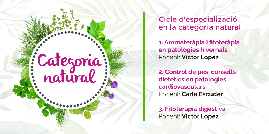 Forma't en la #categorianatural i treu-li el màxim rendiment
Aprèn a mantenir actualitzat el món natural, adquireix habilitats per a recomanar productes fitoterapèutics i coneix com actuar davant pacients vulnerables
💻 Sessions en streaming
Inscriu-te: mtr.cool/atqpqpdipx