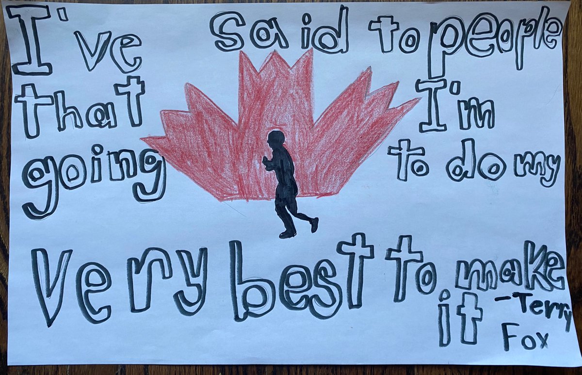 Virtual school @tcdsbvs assignment: create a positive digital footprint. Inspired by the Terry Fox lesson, my Gr. 6 wants to share this message. #mindset <a href="/PrincipalJRusso/">Joe Russo</a> <a href="/aperrottatweets/">Anthony Perrotta, M.Ed</a> <a href="/FigueiredoOdile/">Odile Figueiredo</a>