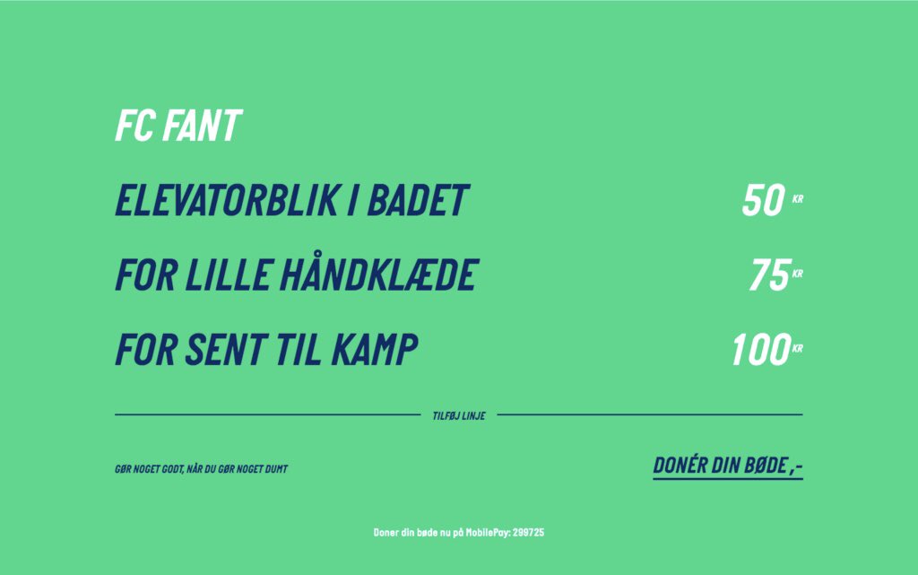 Donér en del af bødekassen til FANT 😬😅

Vi er stolte over at præsentere vores bødekassekoncept i samarbejde blandt andre @fodboldpodcast ⚽️

Må vi ikke lige høre jeres dummeste bøder, <a href="/ChristianWolny/">Christian Wolny</a>, <a href="/StureSandoe/">Sture Sandø</a> og #LytTilLars? 

Læs mere her på boedekassen.dk 💸