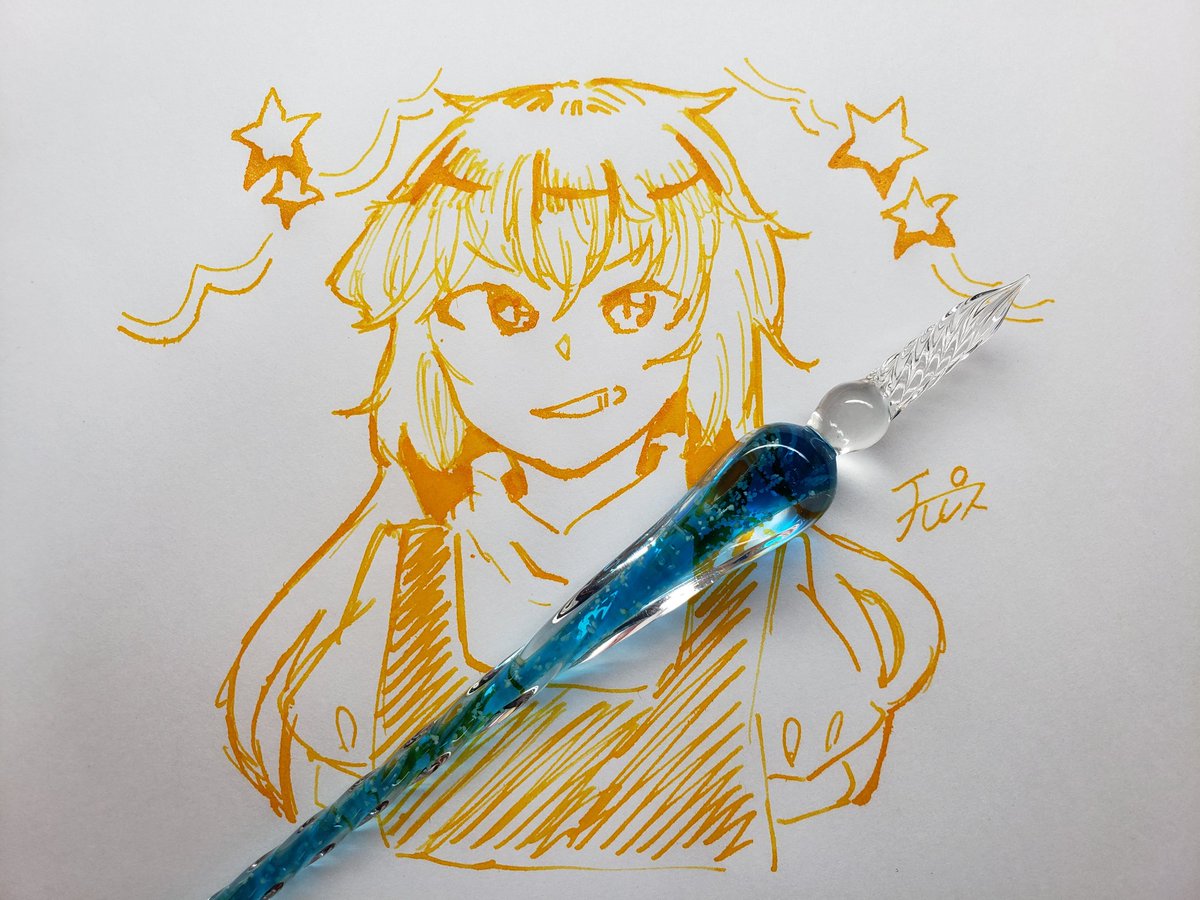 東方 東方絵描きさんと繋がりたい 霧雨魔理沙 ガラスペンで描きました エルピスのイラスト