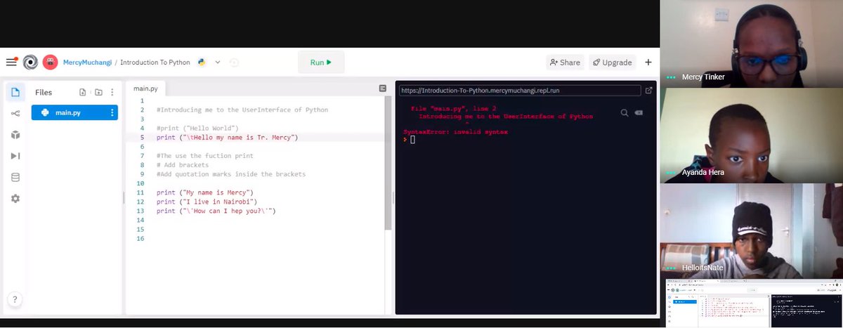 TinkerEducation's tweet photo. For students, age 10 years and above, register for Python programming at https://t.co/Z3rmua3gr5
#TinkerEducation #STEM #STEMeducation #STEAM #Computerscience #cs #21CenturySkills #STEMlearningcenter #kidsathome #Nairobi #Kenya https://t.co/fhWGPizwqA