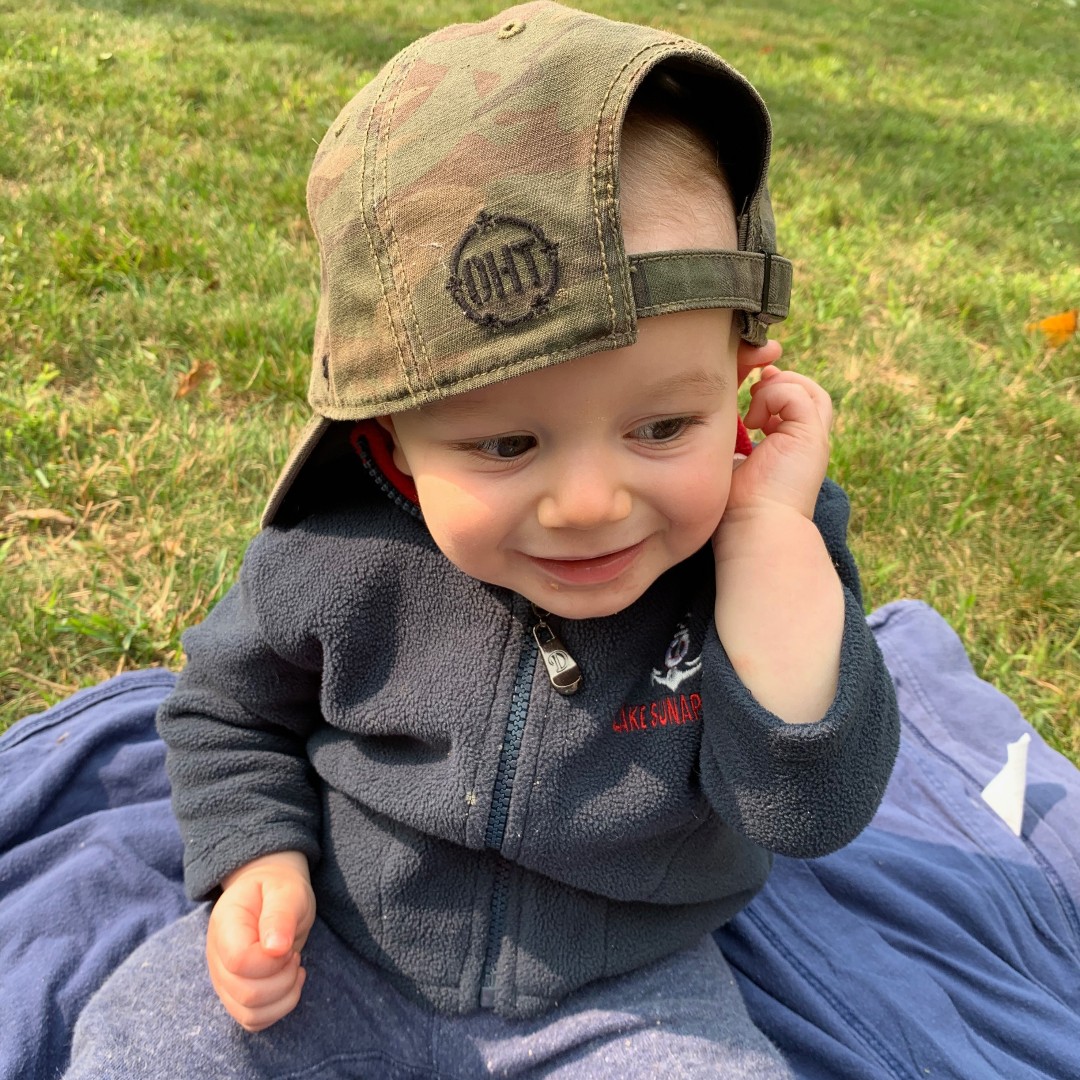 SupportOHT's tweet photo. 11-month-old Miles Lemieux loves wearing his OHT hat in East Hampstead, in the Live Free Or Die state. #SupportOHT https://t.co/oT6eiA45qC