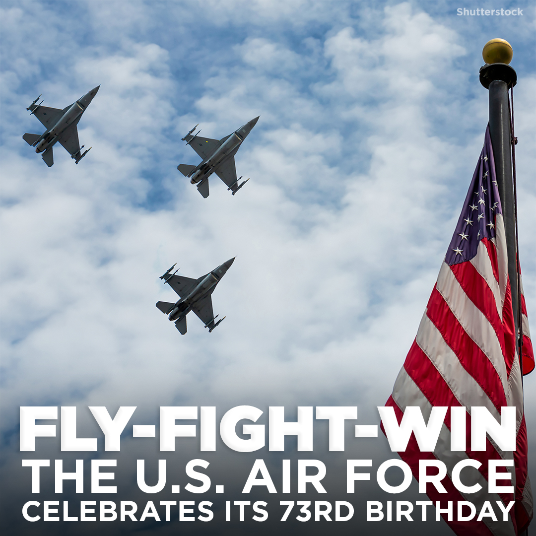 6abc's tweet photo. Join us in celebrating the 73rd birthday of the world's greatest airpower. Happy birthday, @usairforce! #airpower #AFBDay #AF73 https://t.co/bXGD6VzbOB