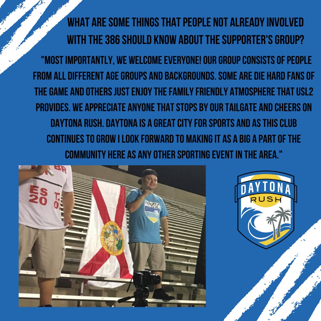 Daytonarushsc's tweet image. The second edition of our Fan Spotlight is out! If you are interested in being featured in our Fan Spotlight series just follow our account and send us a DM! #RushForwardDaytona⚽️