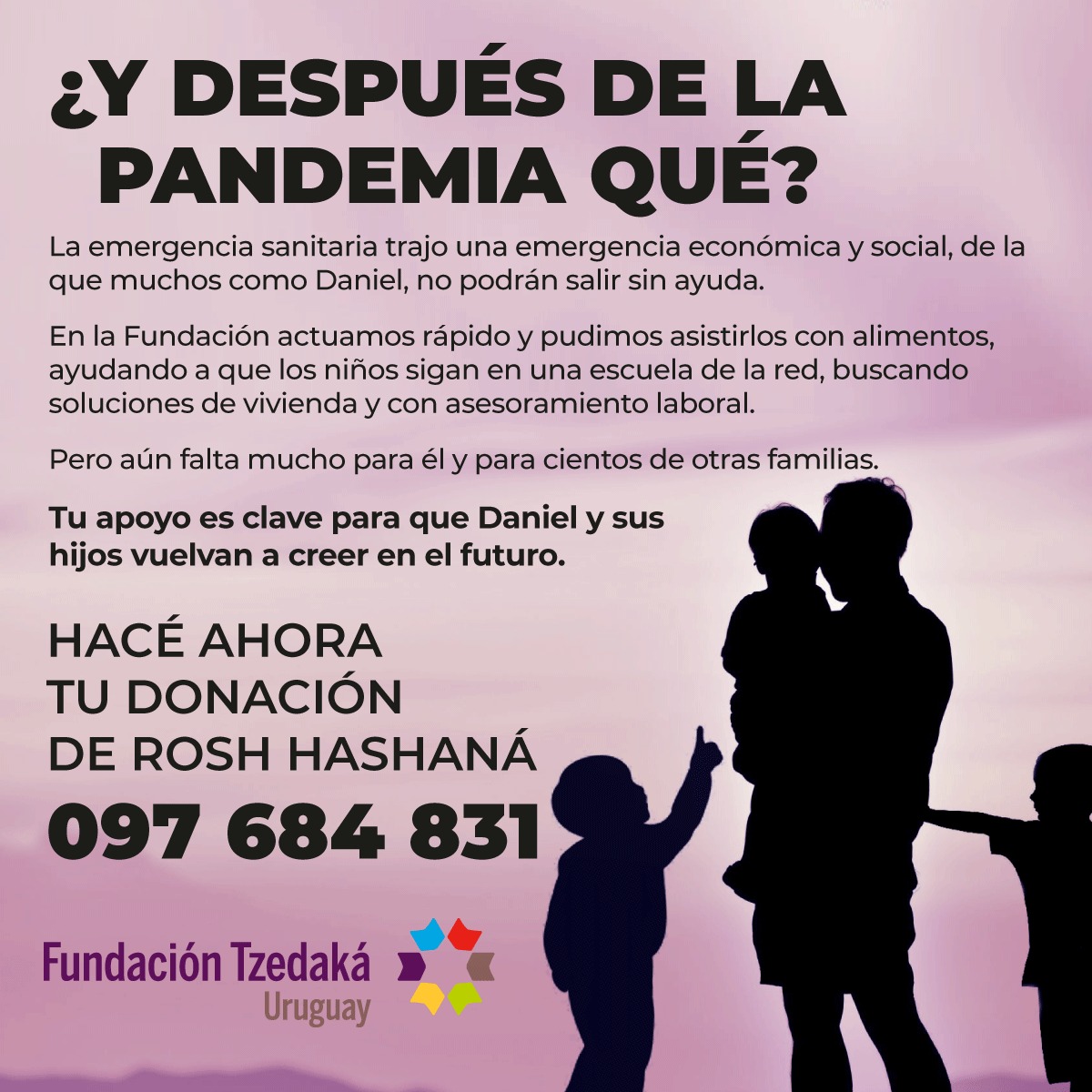 En Rosh Hashaná volvemos a destacar la importancia del apoyo de todos para ayudar a las familias más vulnerables de nuestra comunidad ¡Te necesitamos!
¡Hacé AHORA tu donación de Rosh Hashaná! 🍎🍯
➡️ Entrá en tzedakauruguay.org/roshhashana/ 
➡️ Contactate al 097 684 831
#roshhashana